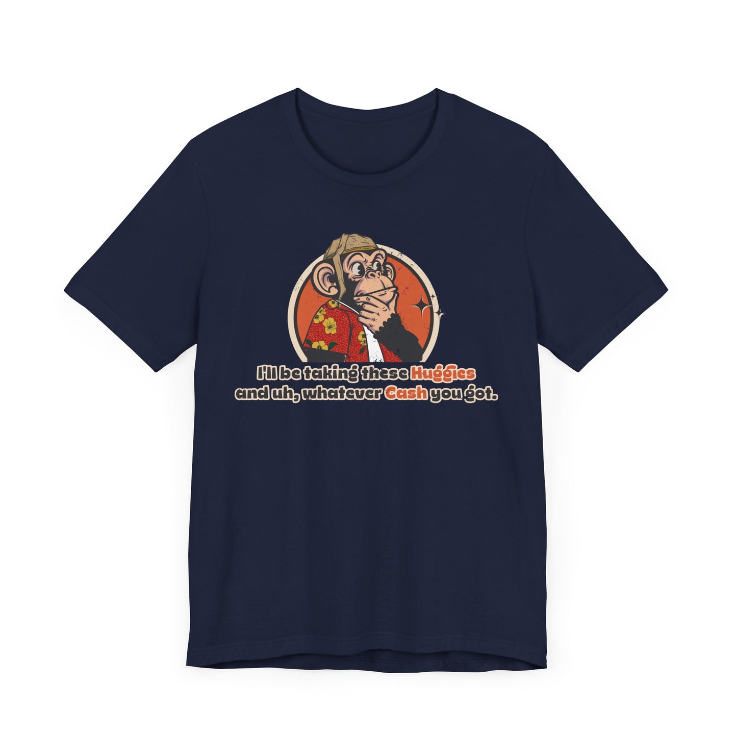 “I’ll Be Taking These Huggies” Throwback Jack vintage movie quote Graphic Tee Raising Arizona Blue