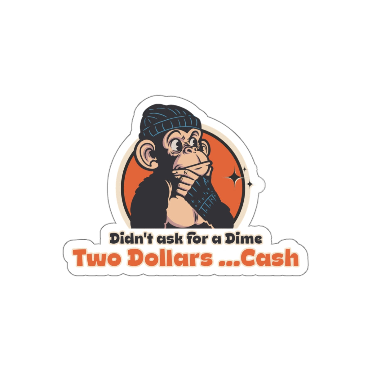 “Two Dollars… Cash” Throwback Jack vintage movie quote Sticker Better Off Dead Large