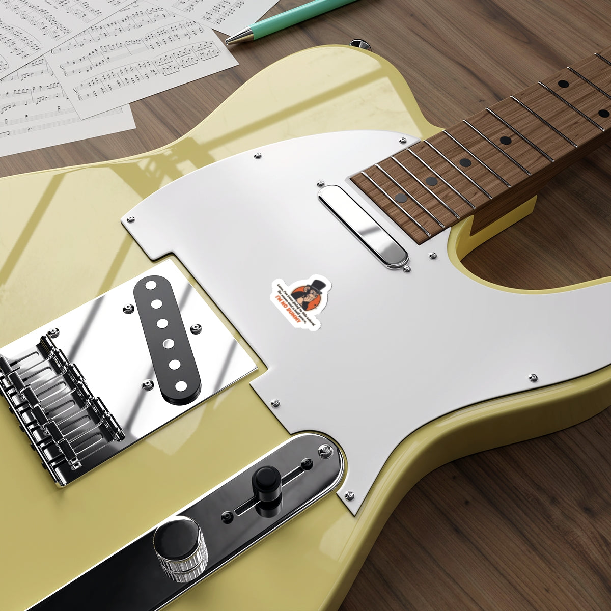 “I'm No Dummy” Throwback Jack Sticker Better Off Dead S guitar