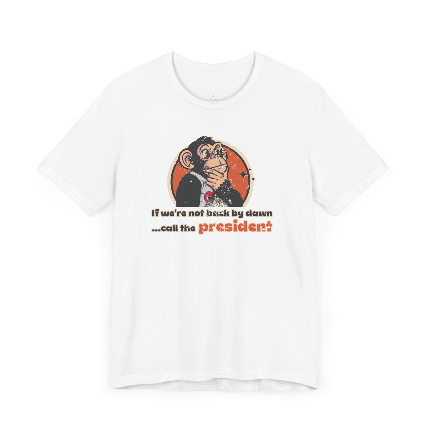Call the President Throwback Jack Graphic Tee Inspired by Big Trouble in Little China white
