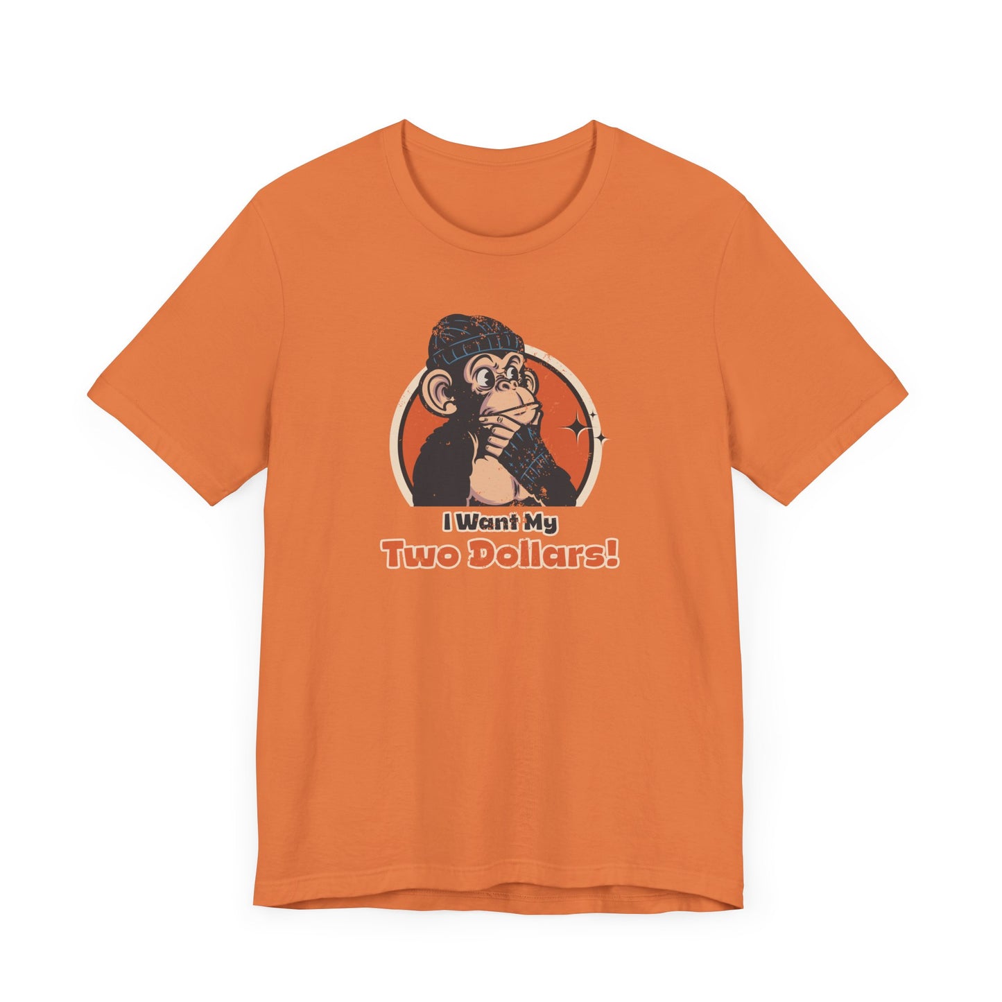 “I Want My Two Dollars” Throwback Jack Graphic Tee Better Off Dead orange