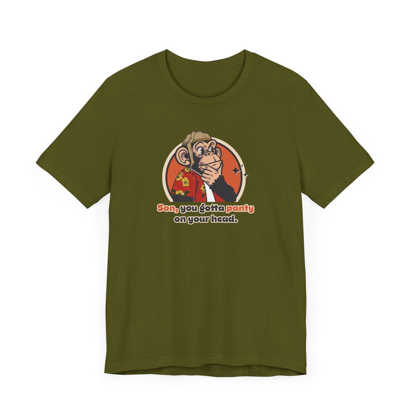 “Son...you gotta panty on your head" Throwback Jack Vintage Movie Quote Graphic Tee Raising Arizona green