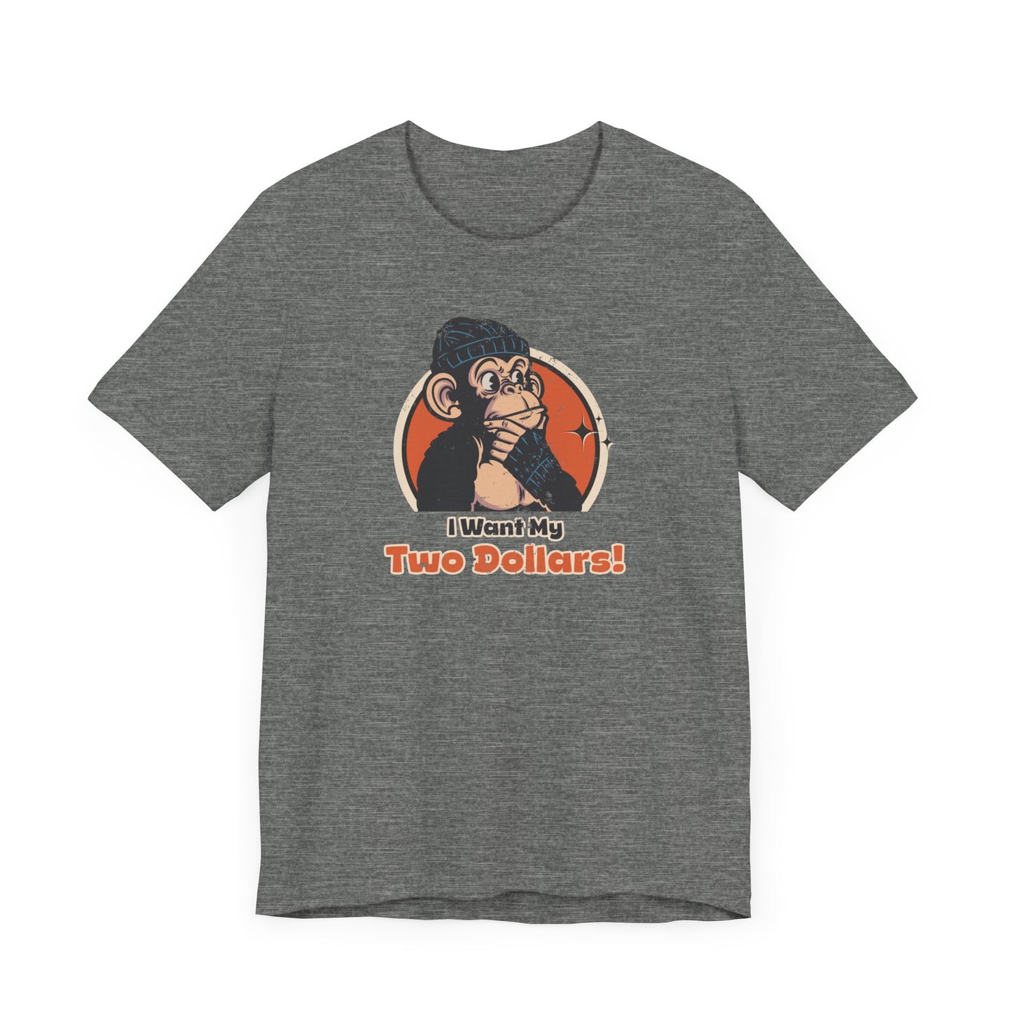 “I Want My Two Dollars” Throwback Jack Graphic Tee Better Off Dead grey
