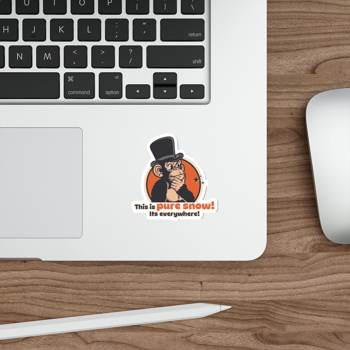 “This Is Pure Snow!” Throwback Jack vintage movie quoteSticker Better Off Dead L laptop