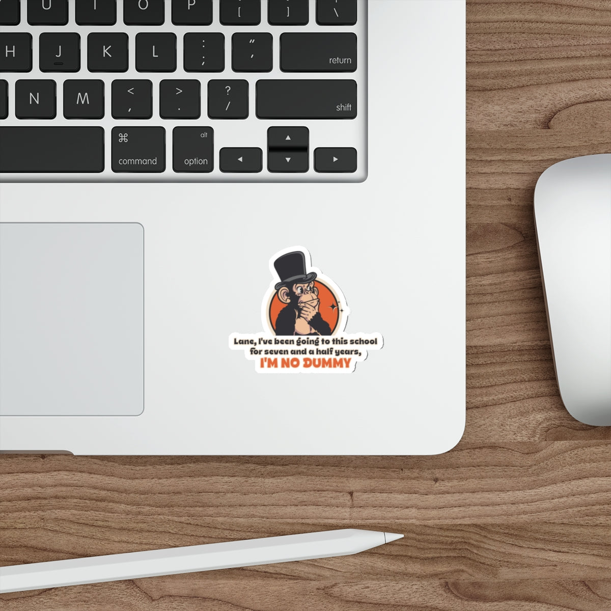 “I'm No Dummy” Throwback Jack Sticker Better Off Dead L laptop