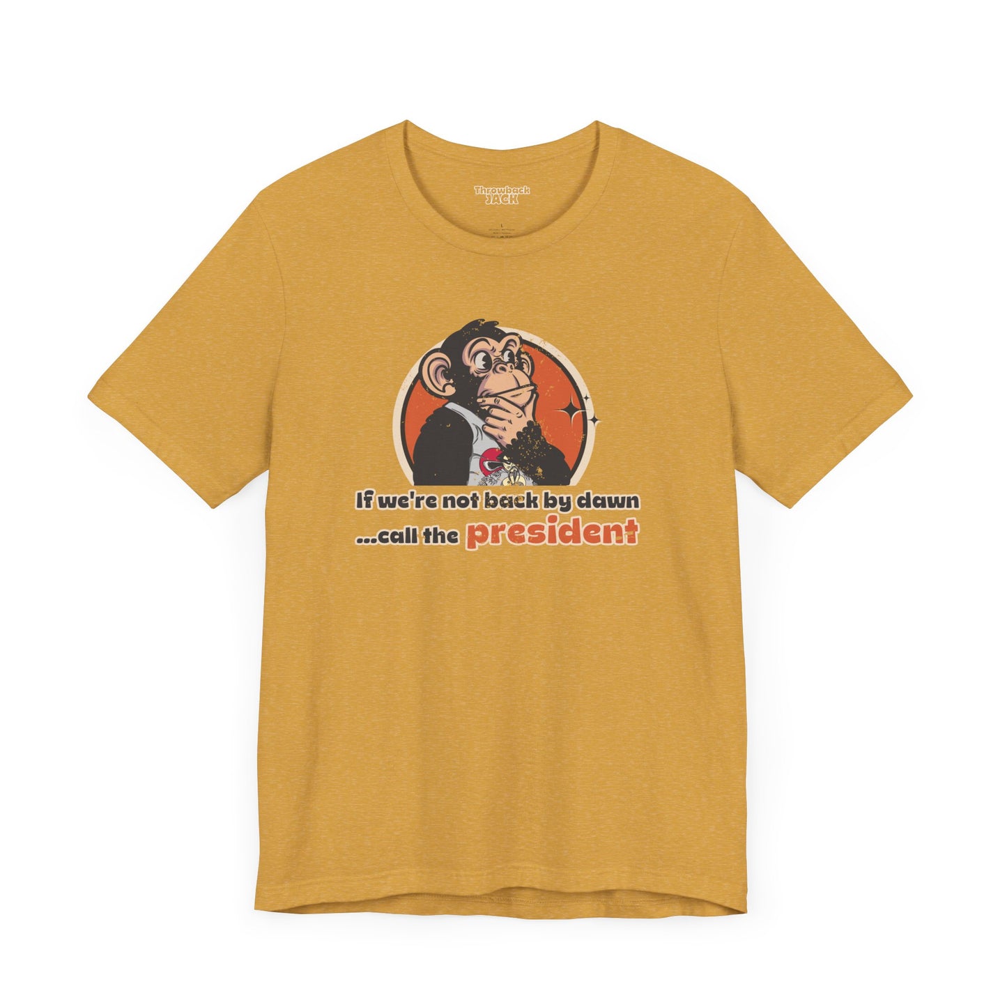 Call the President Throwback Jack Graphic Tee Inspired by Big Trouble in Little China yellow