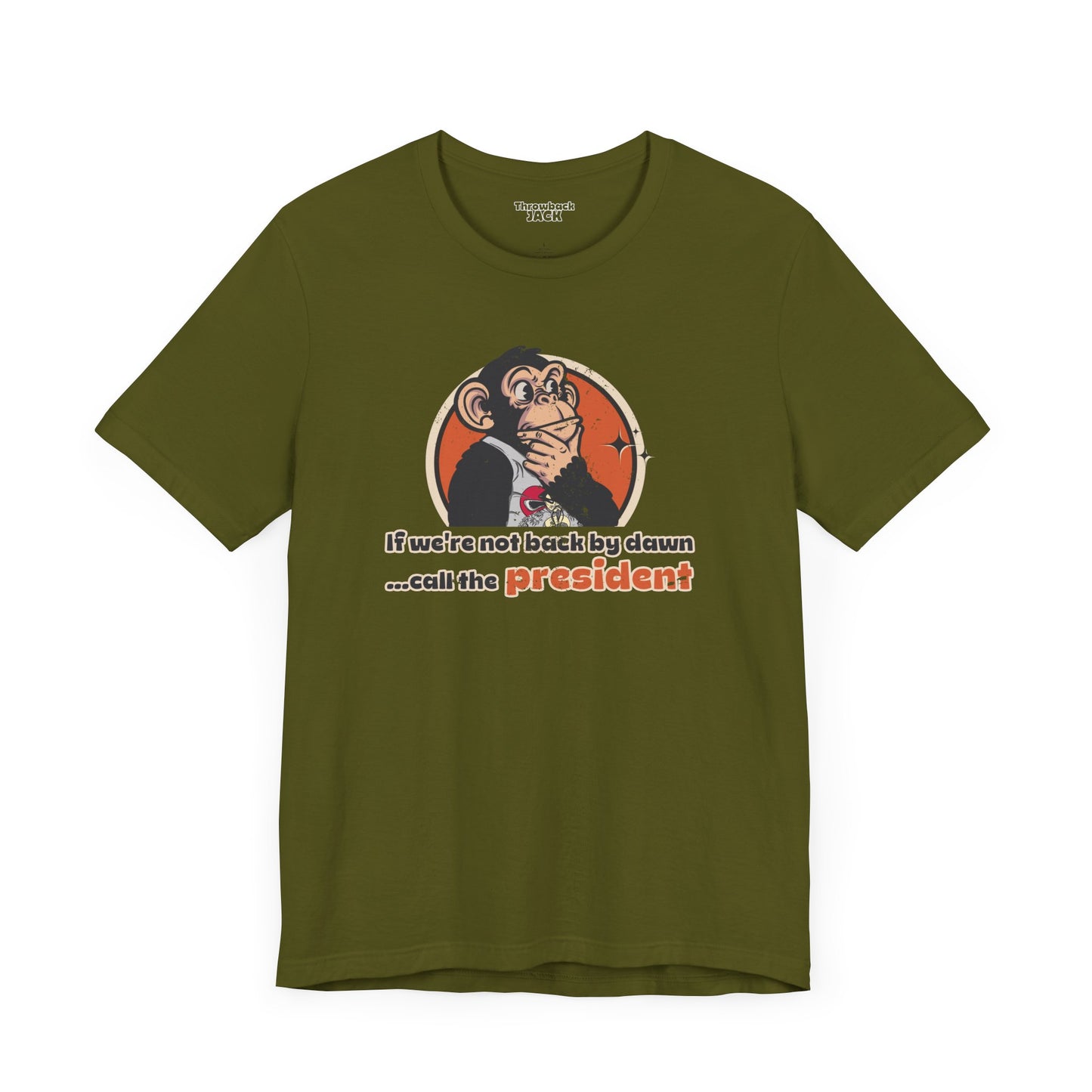 Call the President Throwback Jack Graphic Tee Inspired by Big Trouble in Little China green