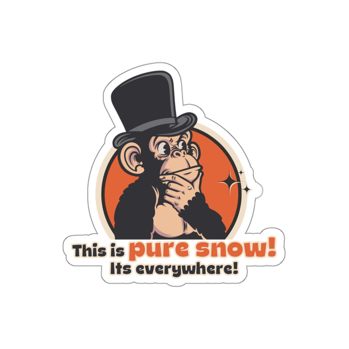 “This Is Pure Snow!” Throwback Jack Sticker Better Off Dead Large