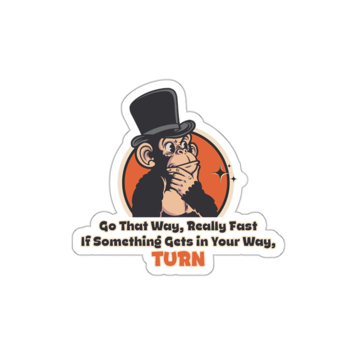 “Go That Way, Really Fast” Throwback Jack Sticker Better Off Dead Small