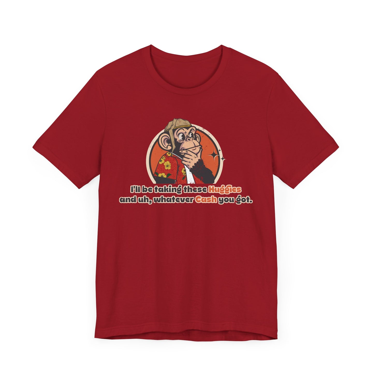 “I’ll Be Taking These Huggies” Throwback Jack vintage movie quote Graphic Tee Raising Arizona red