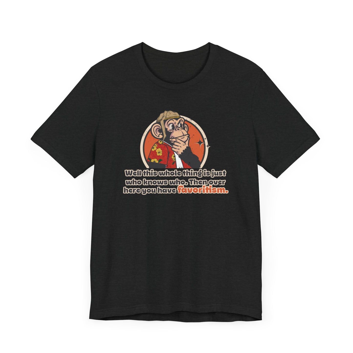 “Then over here you have favoritism” Throwback Jack Vintage Movie Quote Graphic Tee Raising Arizona black
