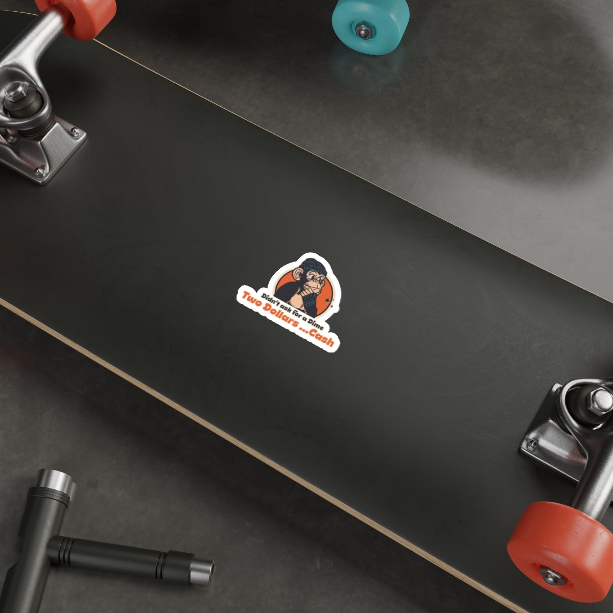“Two Dollars… Cash” Throwback Jack vintage movie quote Sticker Better Off Dead L skateboard
