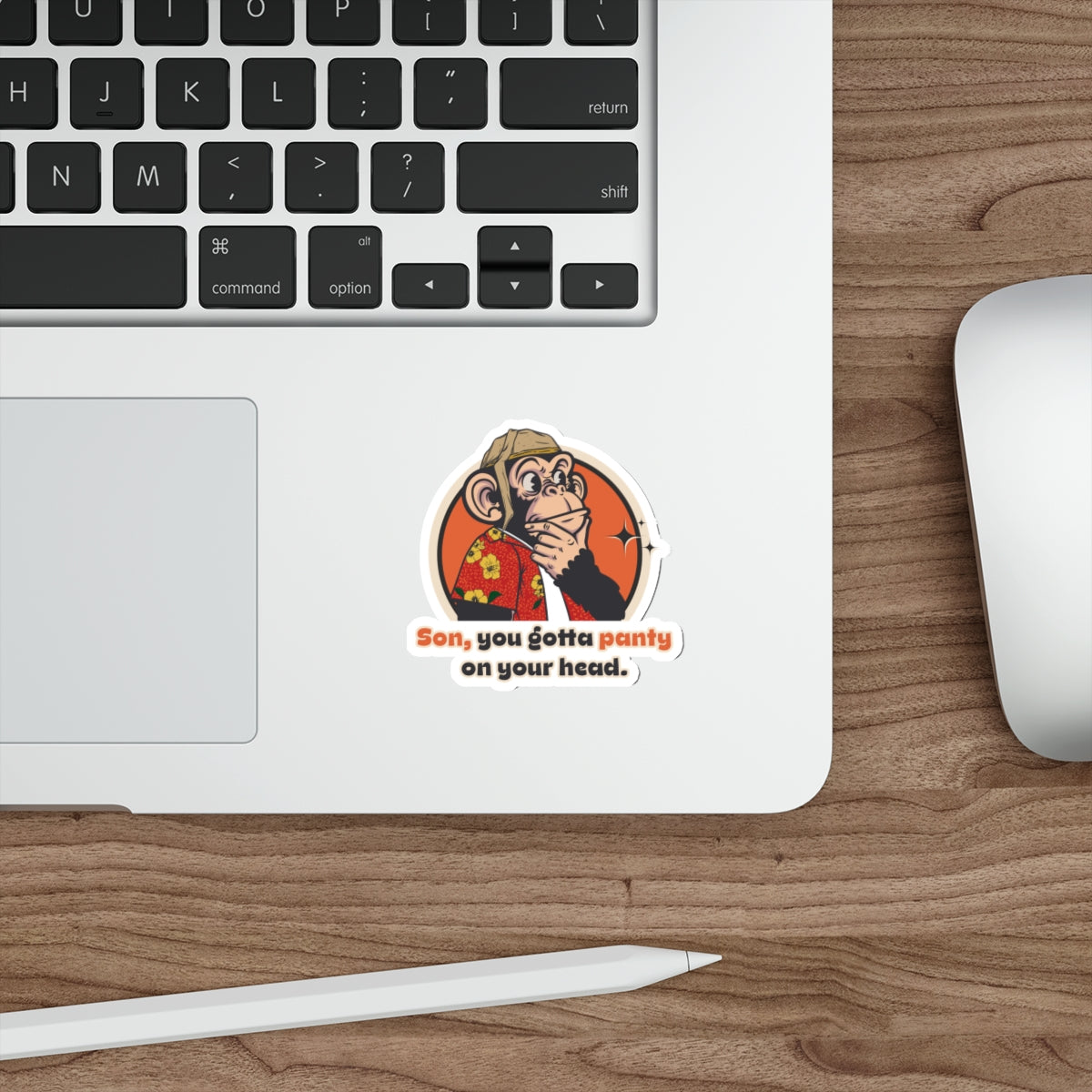"Son… You Gotta Panty on Your Head” Throwback Jack Vintage Movie Quote Sticker Raising Arizona L laptop