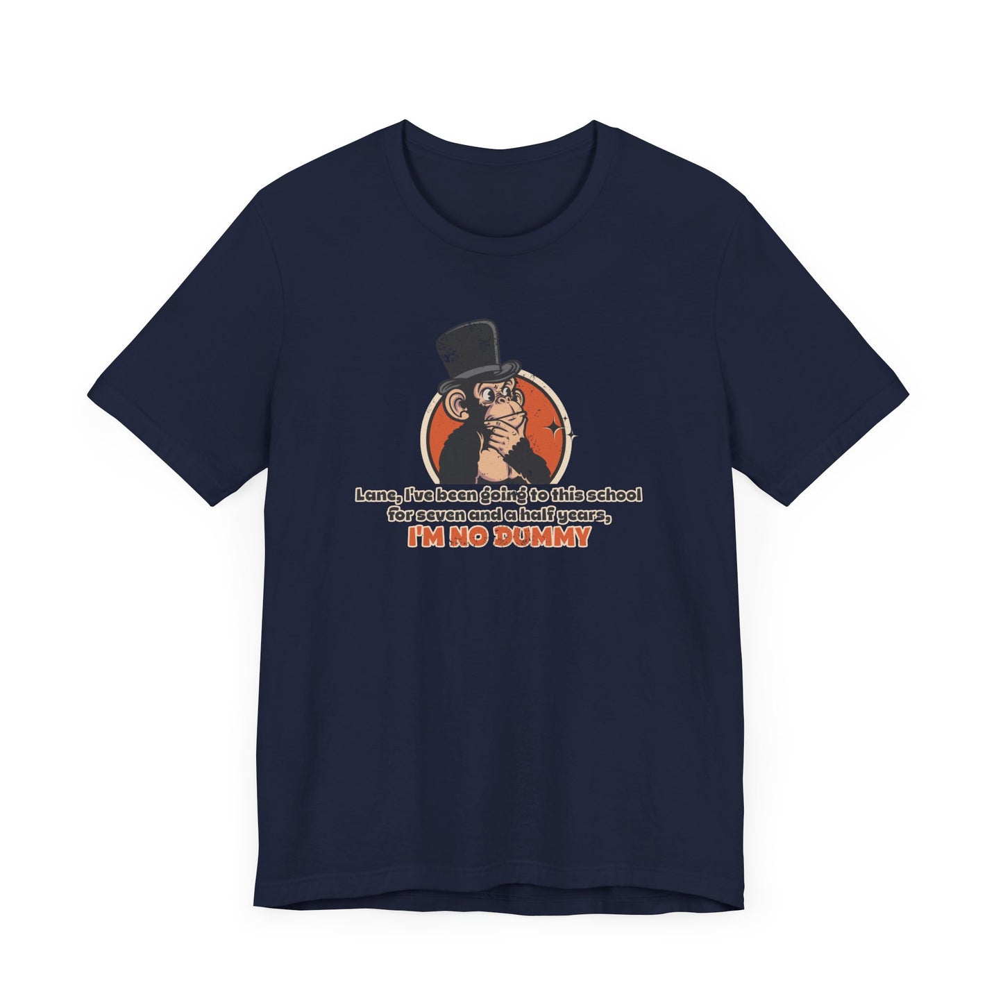 “I'm No Dummy” Throwback Jack Graphic Tee Better Off Dead blue