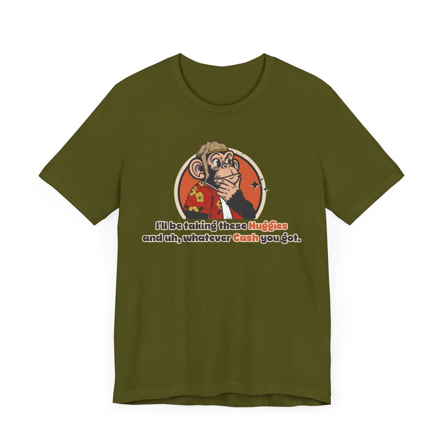 “I’ll Be Taking These Huggies” Throwback Jack vintage movie quote Graphic Tee Raising Arizona green