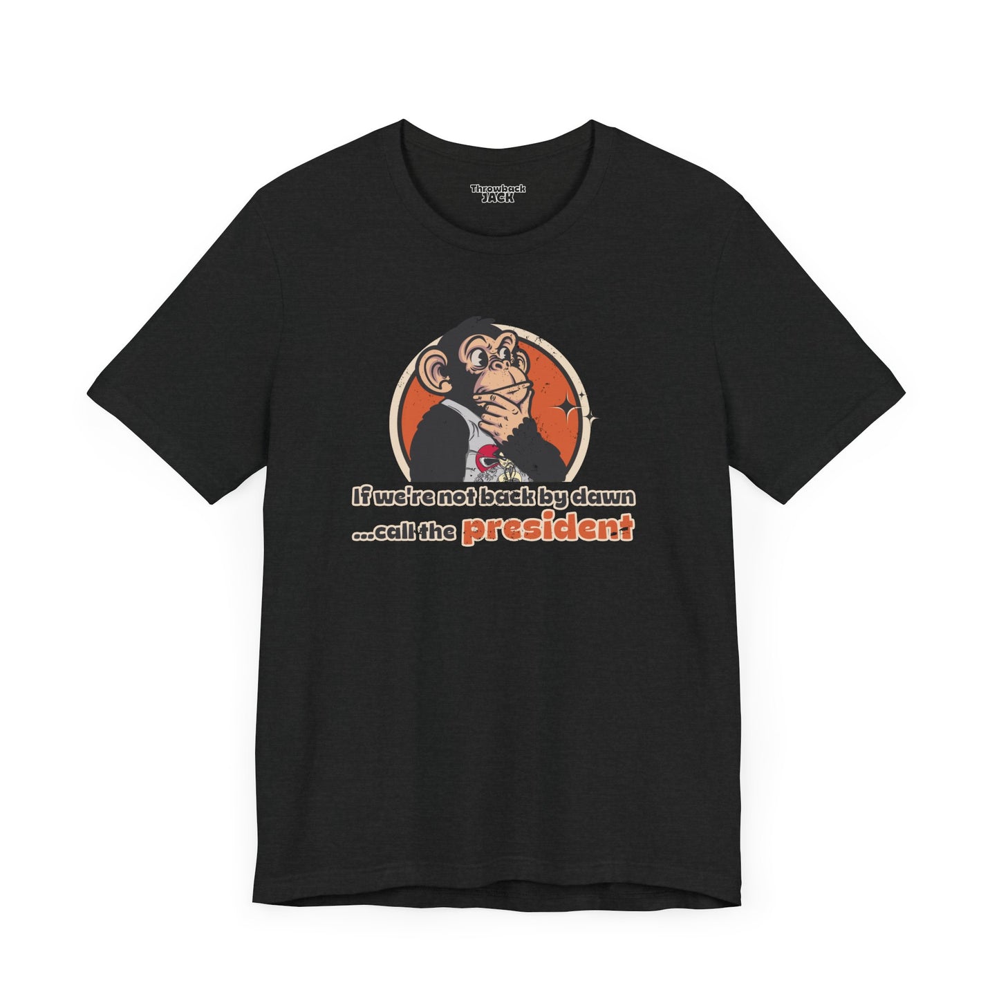 Call the President Throwback Jack Graphic Tee Inspired by Big Trouble in Little China black