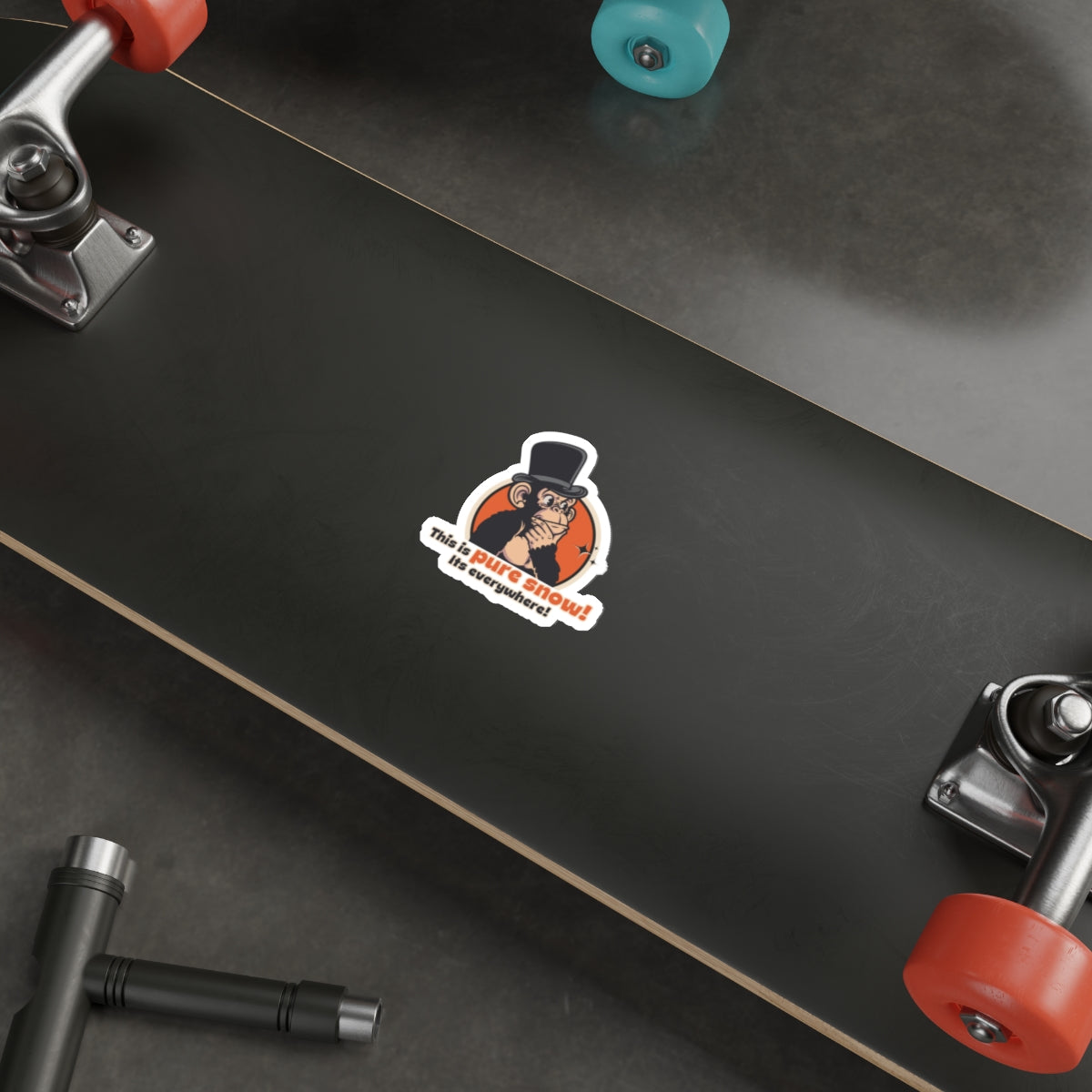 “This Is Pure Snow!” Throwback Jack vintage movie quoteSticker Better Off Dead L skateboard