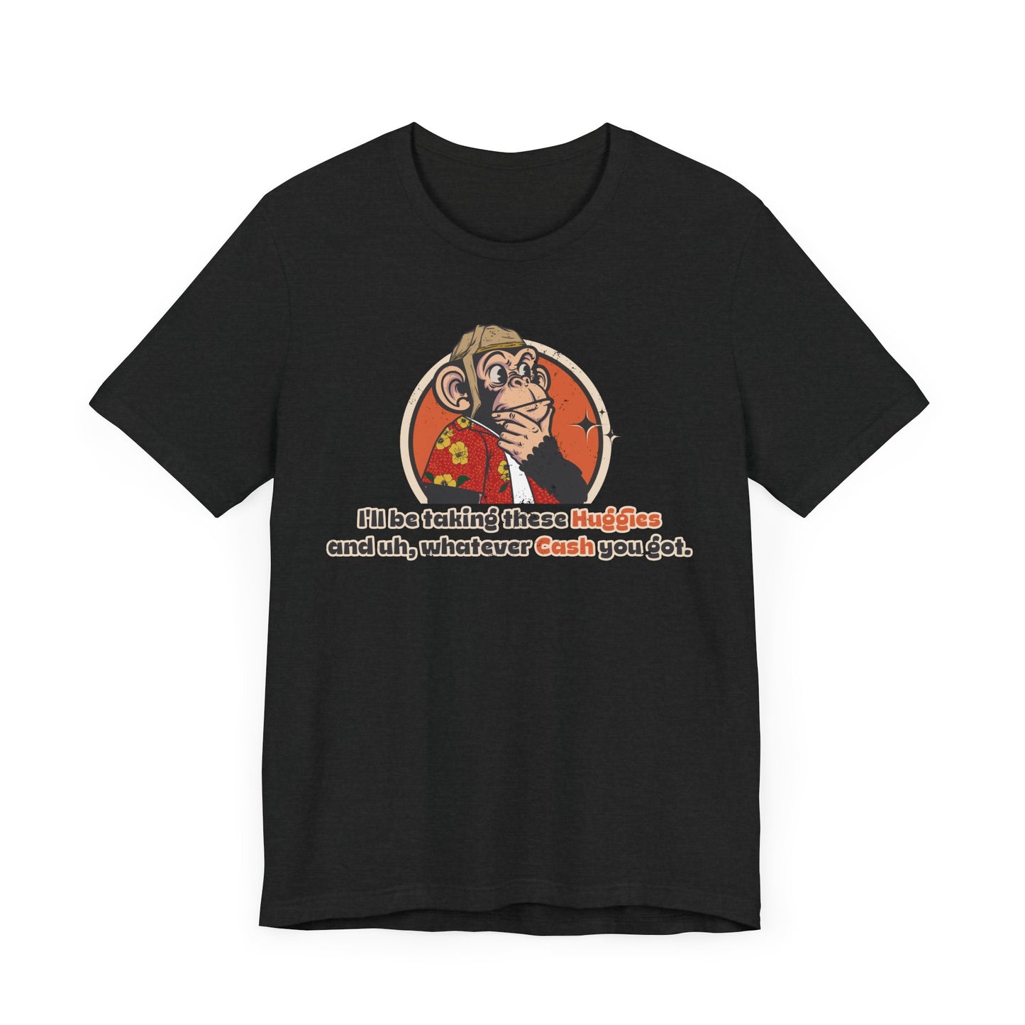 “I’ll Be Taking These Huggies” Throwback Jack vintage movie quote Graphic Tee Raising Arizona black