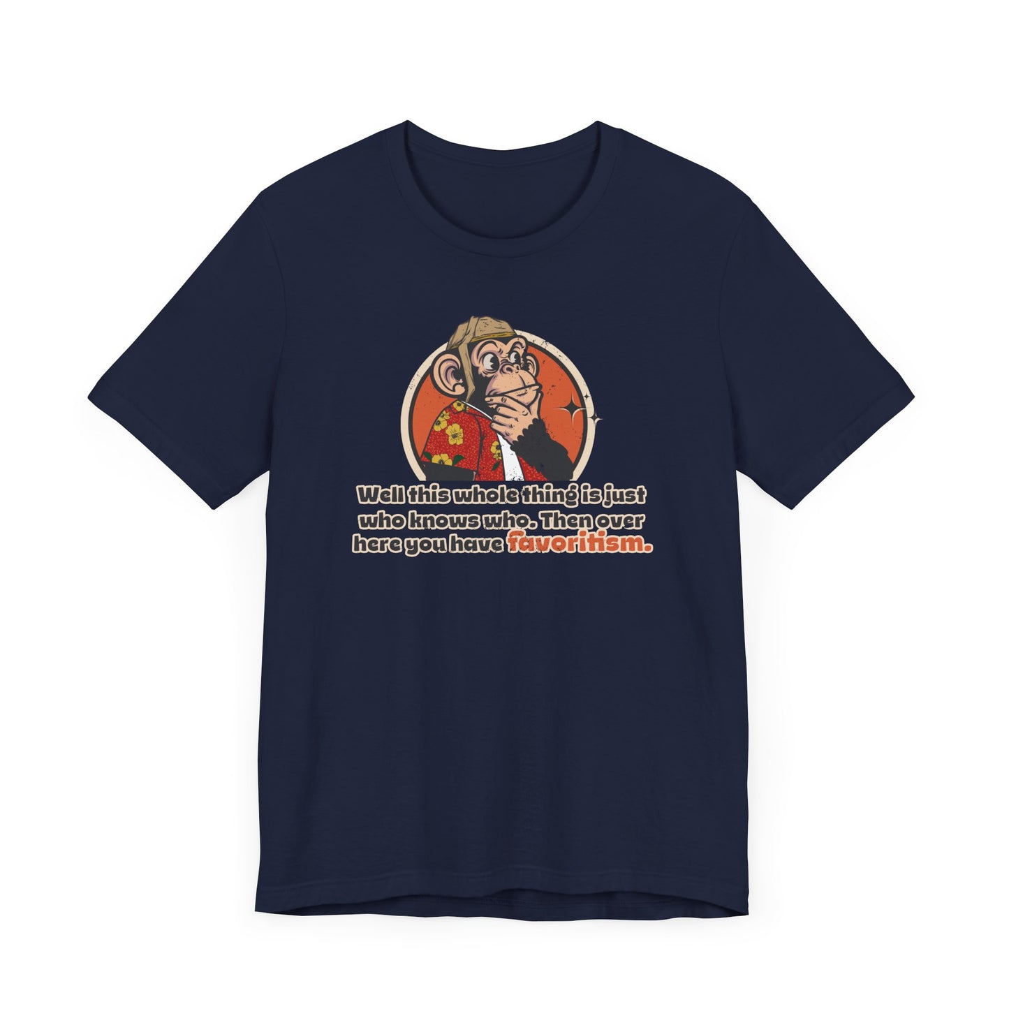 “Then over here you have favoritism” Throwback Jack Vintage Movie Quote Graphic Tee Raising Arizona blue
