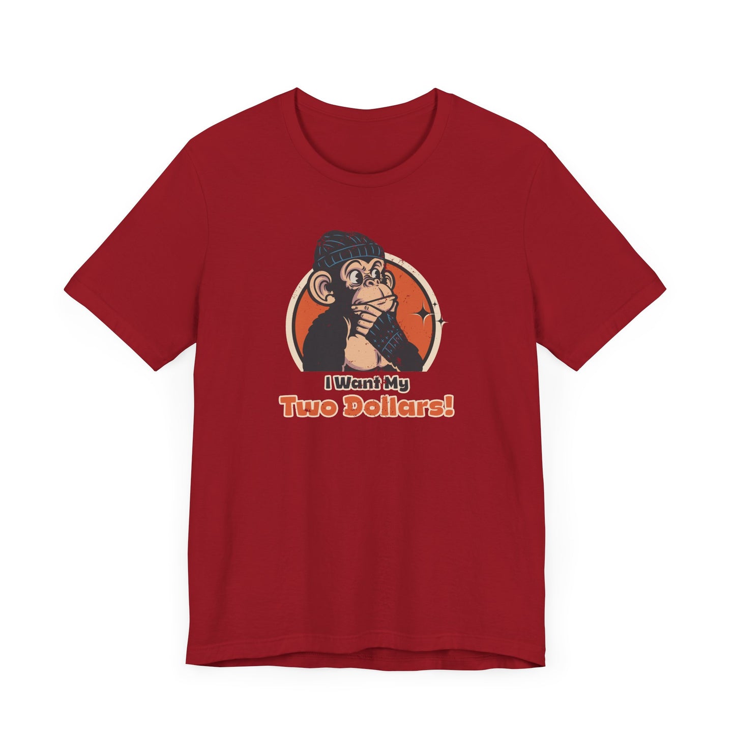 “I Want My Two Dollars” Throwback Jack Graphic Tee Better Off Dead red