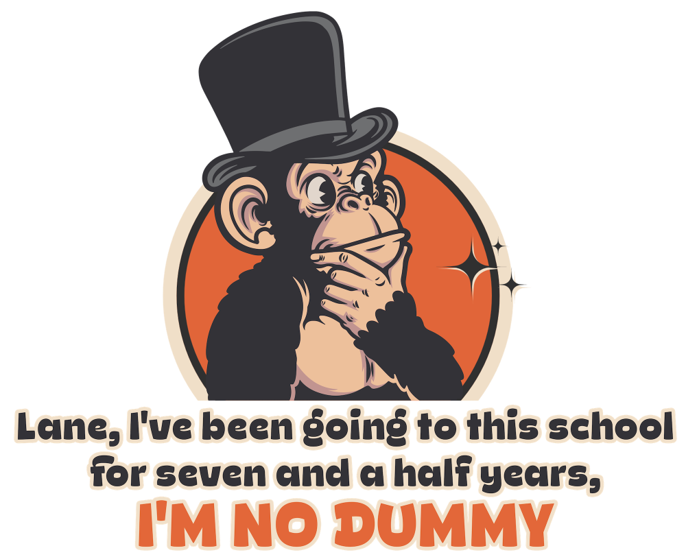 Throwback Jack Vintage Movie Quote "I'm no dummy" Better off Dead