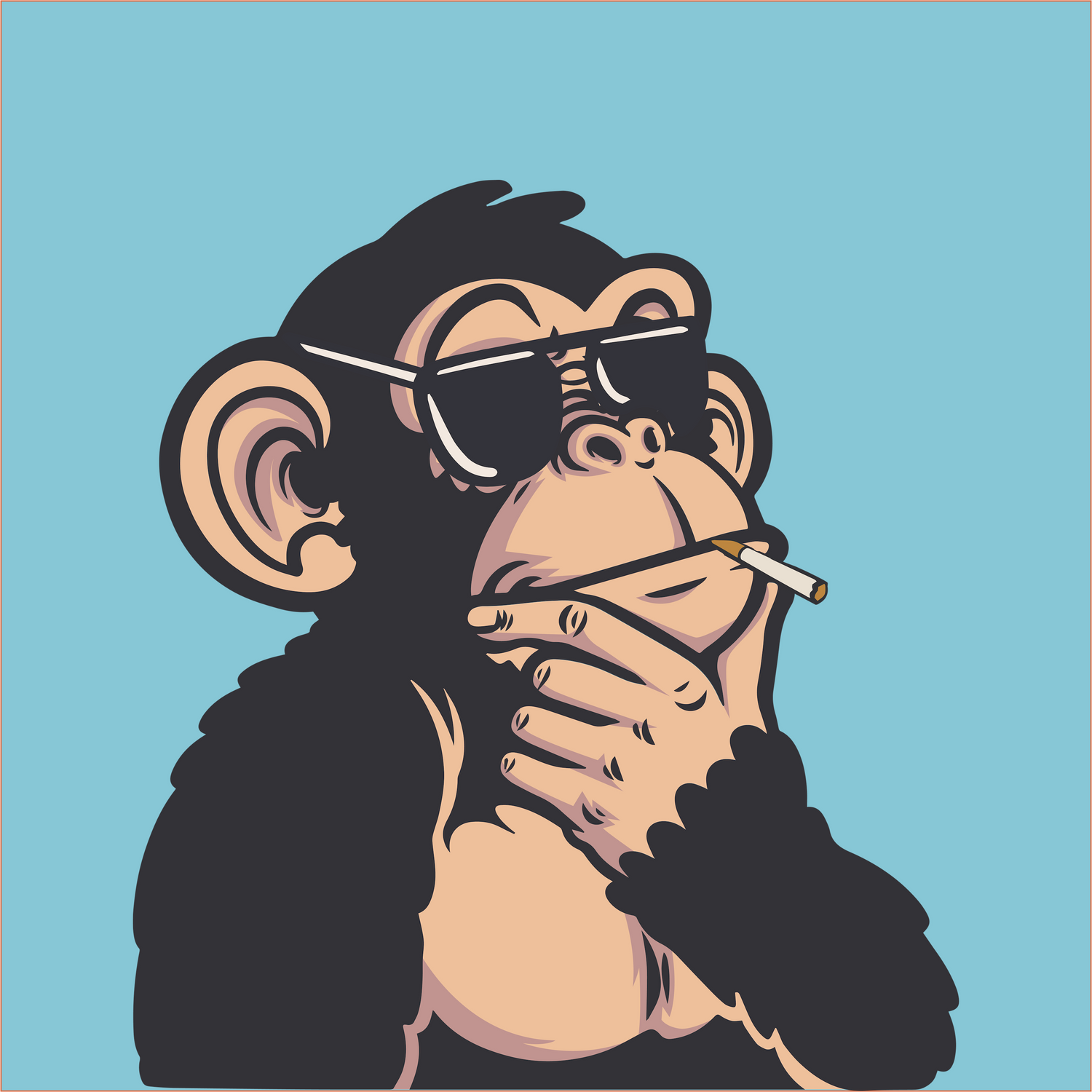 Throwback Jack with sunglasses