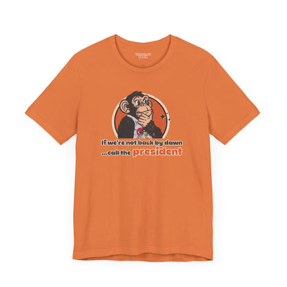 Call the President Throwback Jack Graphic Tee Inspired by Big Trouble in Little China orange