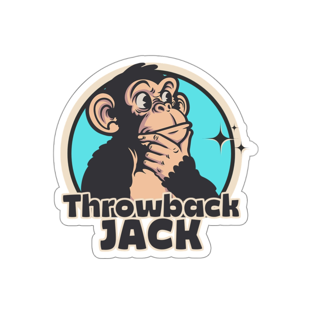 Throwback Jack Logo Vintage Movie Quote Graphic Sticker Large