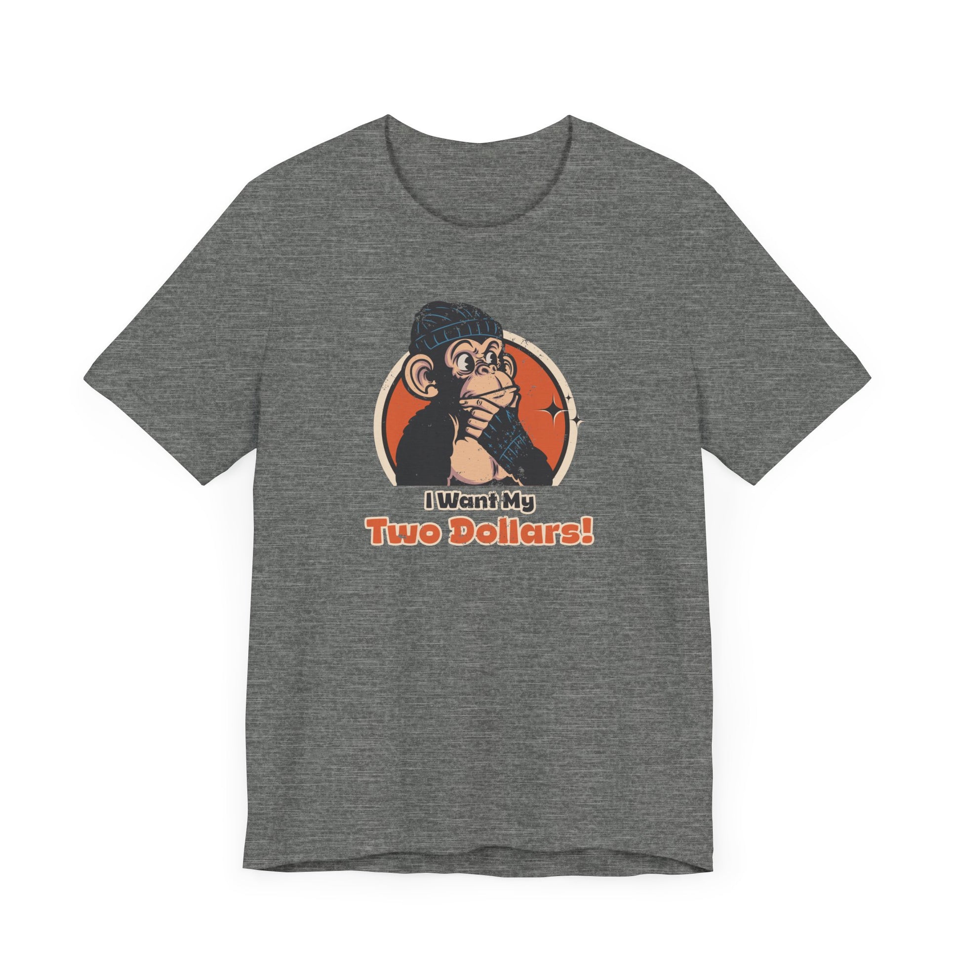 “I Want My Two Dollars” Throwback Jack Graphic Tee Better Off Dead grey