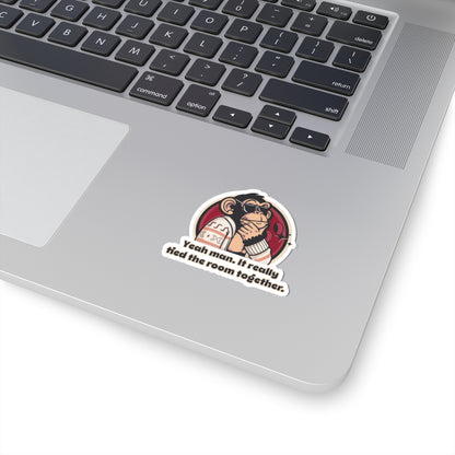 “It Really Tied the Room Together” Throwback Jack Vintage Movie Quote Sticker The Big Lebowski S laptop