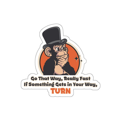 “Go That Way, Really Fast” Throwback Jack Sticker Better Off Dead Large