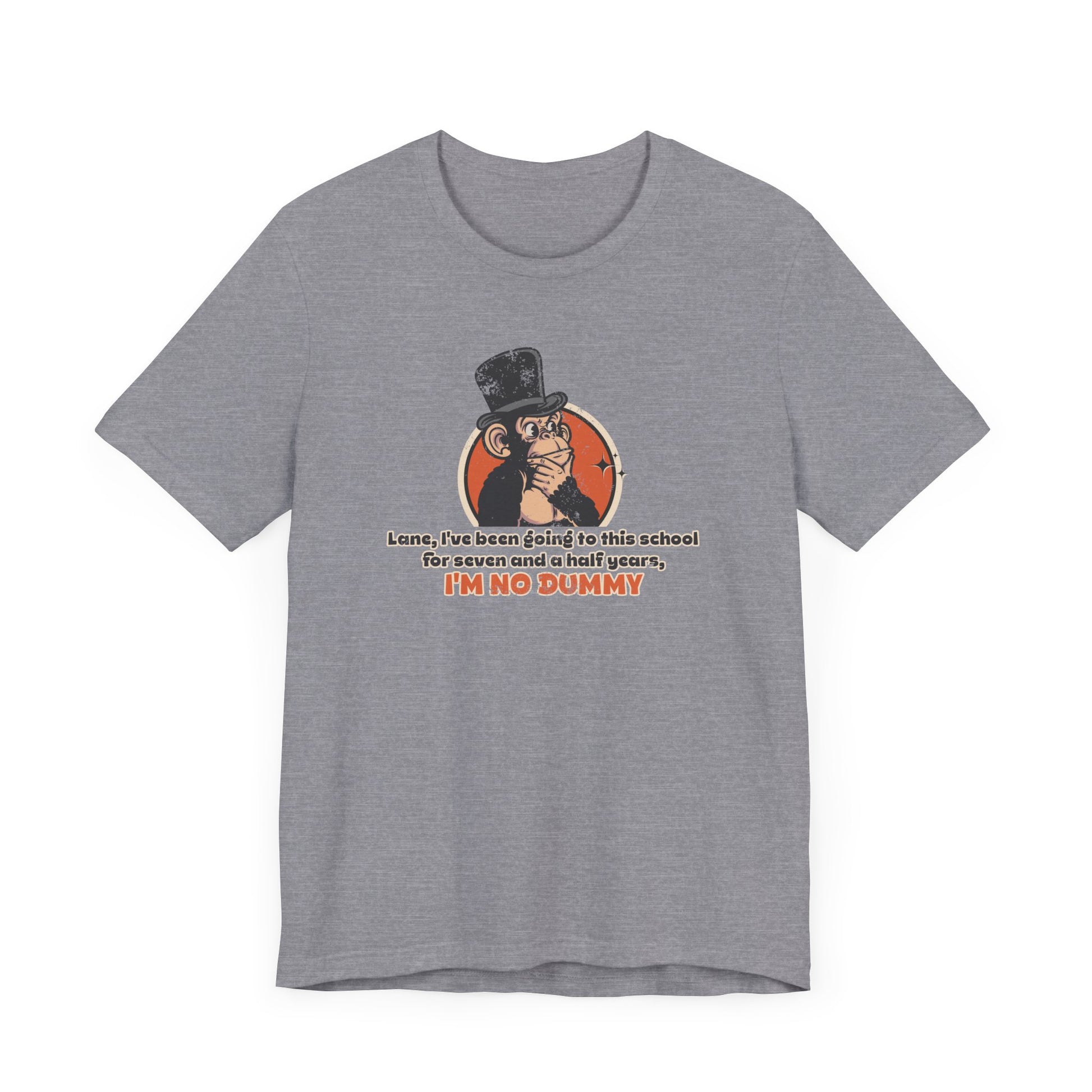 “I'm No Dummy” Throwback Jack Graphic Tee Better Off Dead silver