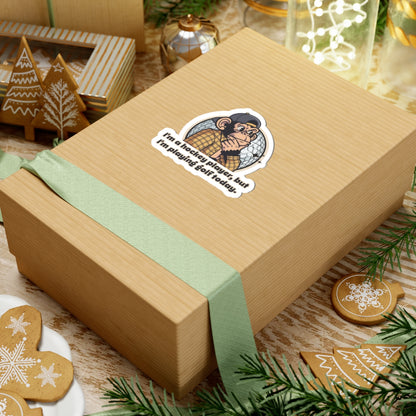 “Hi, I’m a Hockey Player, But I’m Playing Golf Today.” Throwback Jack Vintage Movie Quote Sticker Happy Gilmore L box