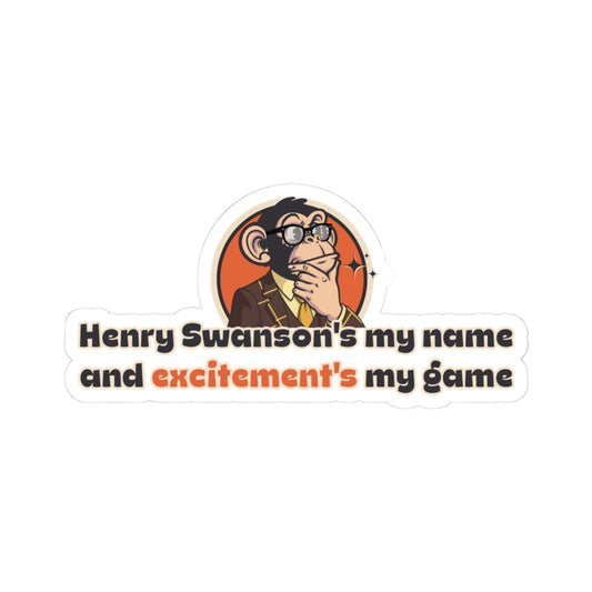 “Henry Swanson’s My Name, and Excitement’s My Game” Throwback Jack Sticker Inspired by Big Trouble in Little China