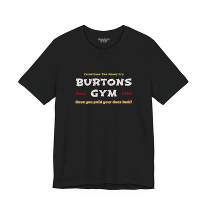 Burton's gym Black Throwback Jack graphic t-shirt from Big Trouble in Little China