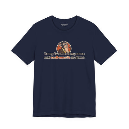 “Henry Swanson’s My Name, and Excitement’s My Game” Throwback Jack Graphic Tee Inspired by Big Trouble in Little China