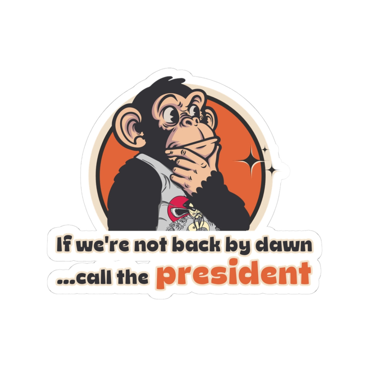 Call the President – Throwback Jack Sticker Inspired by Big Trouble in Little China large