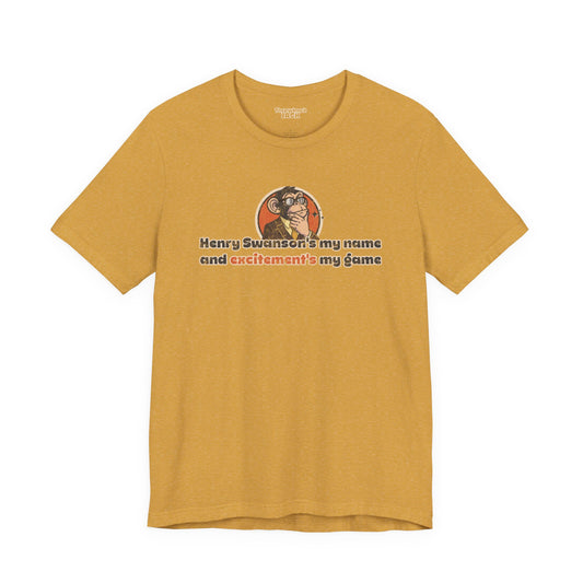 “Henry Swanson’s My Name, and Excitement’s My Game” Throwback Jack Graphic Tee Inspired by Big Trouble in Little China