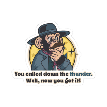 “Called Down the Thunder” Throwback Jack Sticker Inspired by Tombstone Large