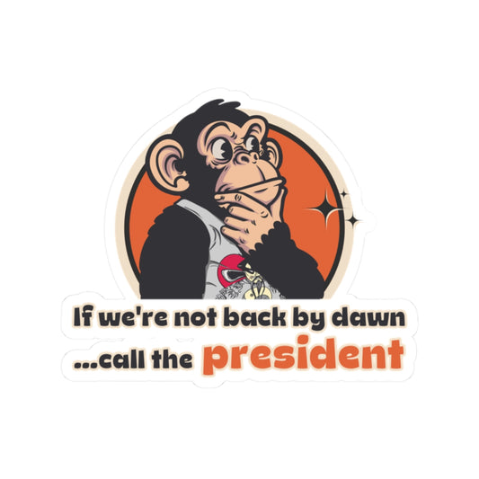 Call the President – Throwback Jack Sticker Inspired by Big Trouble in Little China small