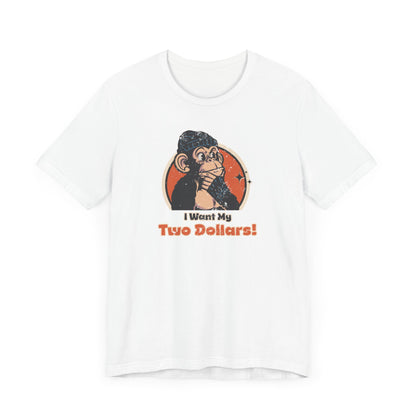 “I Want My Two Dollars” Throwback Jack Graphic Tee Better Off Dead white
