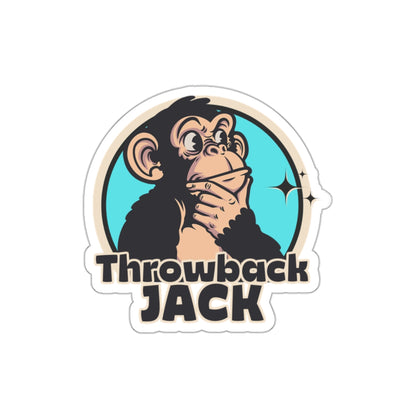 Throwback Jack Logo Vintage Movie Quote Graphic Sticker Small