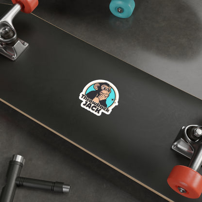 Throwback Jack Logo Vintage Movie Quote Graphic Sticker L Skateboard