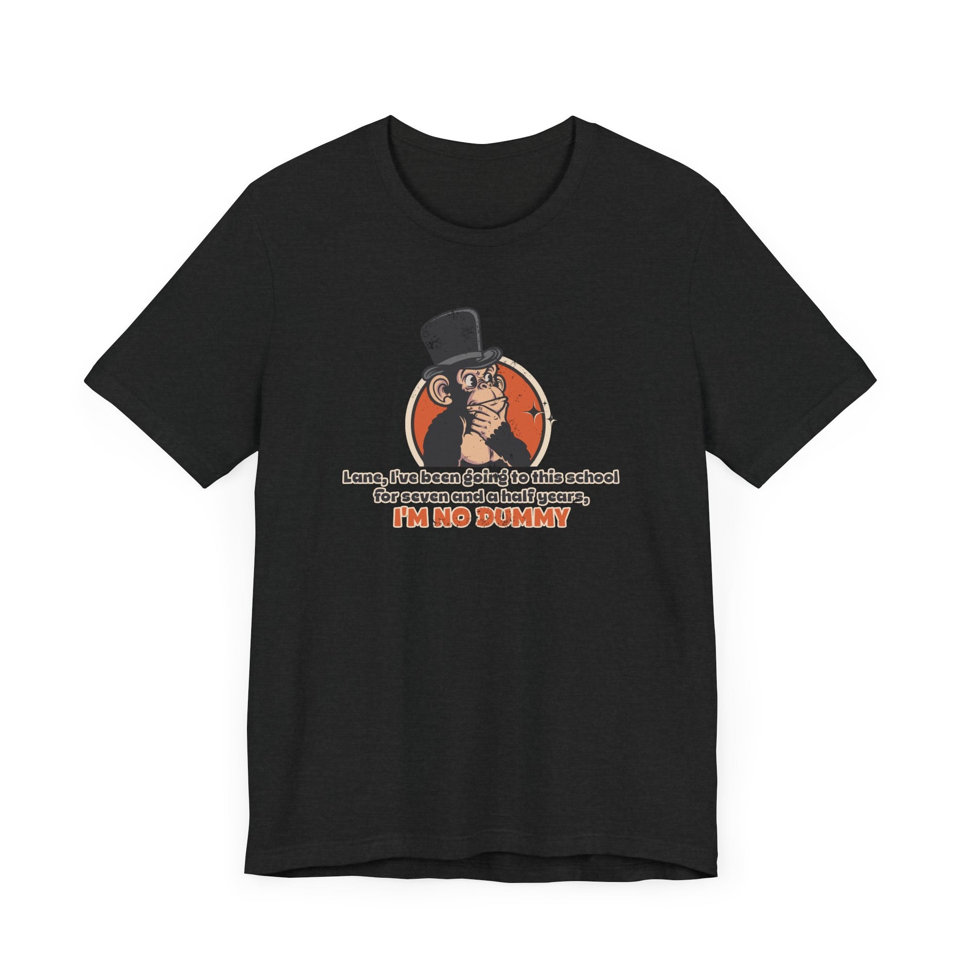 “I'm No Dummy” Throwback Jack Graphic Tee Better Off Dead black