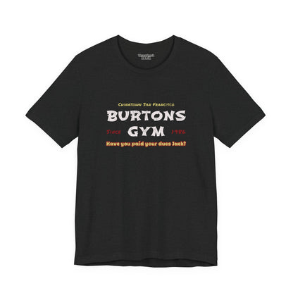 Burton's gym Black Throwback Jack graphic t-shirt from Big Trouble in Little China
