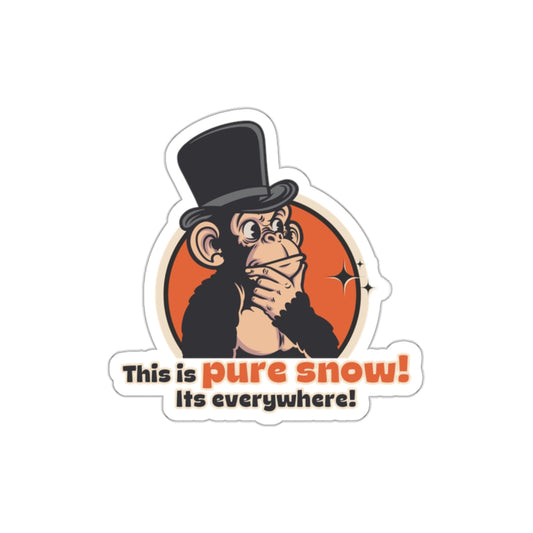 “This Is Pure Snow!” Throwback Jack Sticker Better Off Dead Small