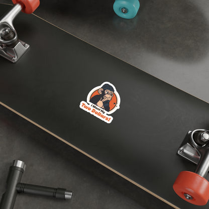 “I Want My Two Dollars” Throwback Jack Sticker Better Off Dead L Skateboard
