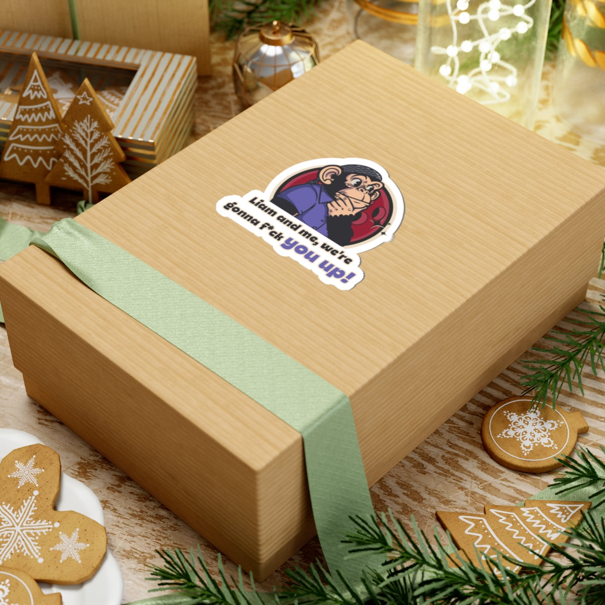 “Liam and Me, We’re Gonna F*** You Up”  Throwback Jack Movie quote Sticker The Big Lebowski L box